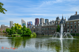 Hofvijver met het Binnenhof