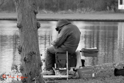 Eenzame visser in Madestein